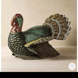 Beaded Decorative Turkey Figurine
